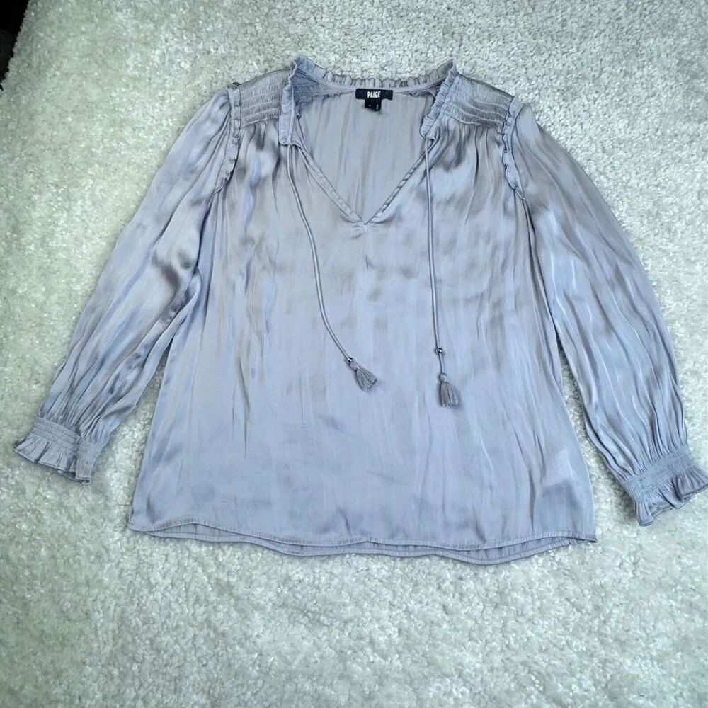 Paige Kaylynn Blouse Salt Blue Lavender